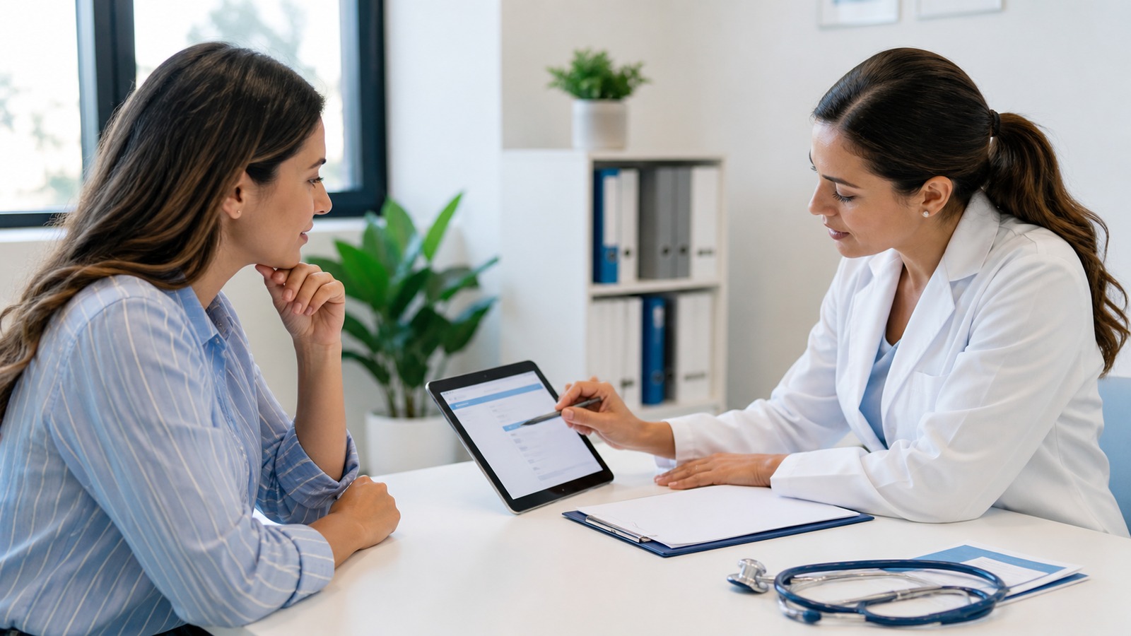 Photorealistic insurance planning scene for How to Read a Health Plans Medical Networks Claims Policy Like a Pro