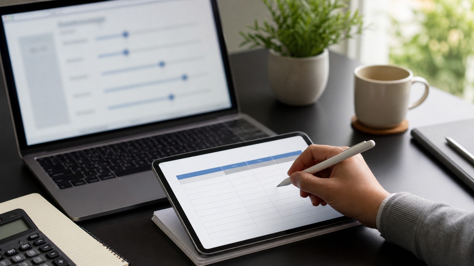 Photorealistic insurance planning scene for Coverage Calculators Deductibles Requirements: What You Need to Know