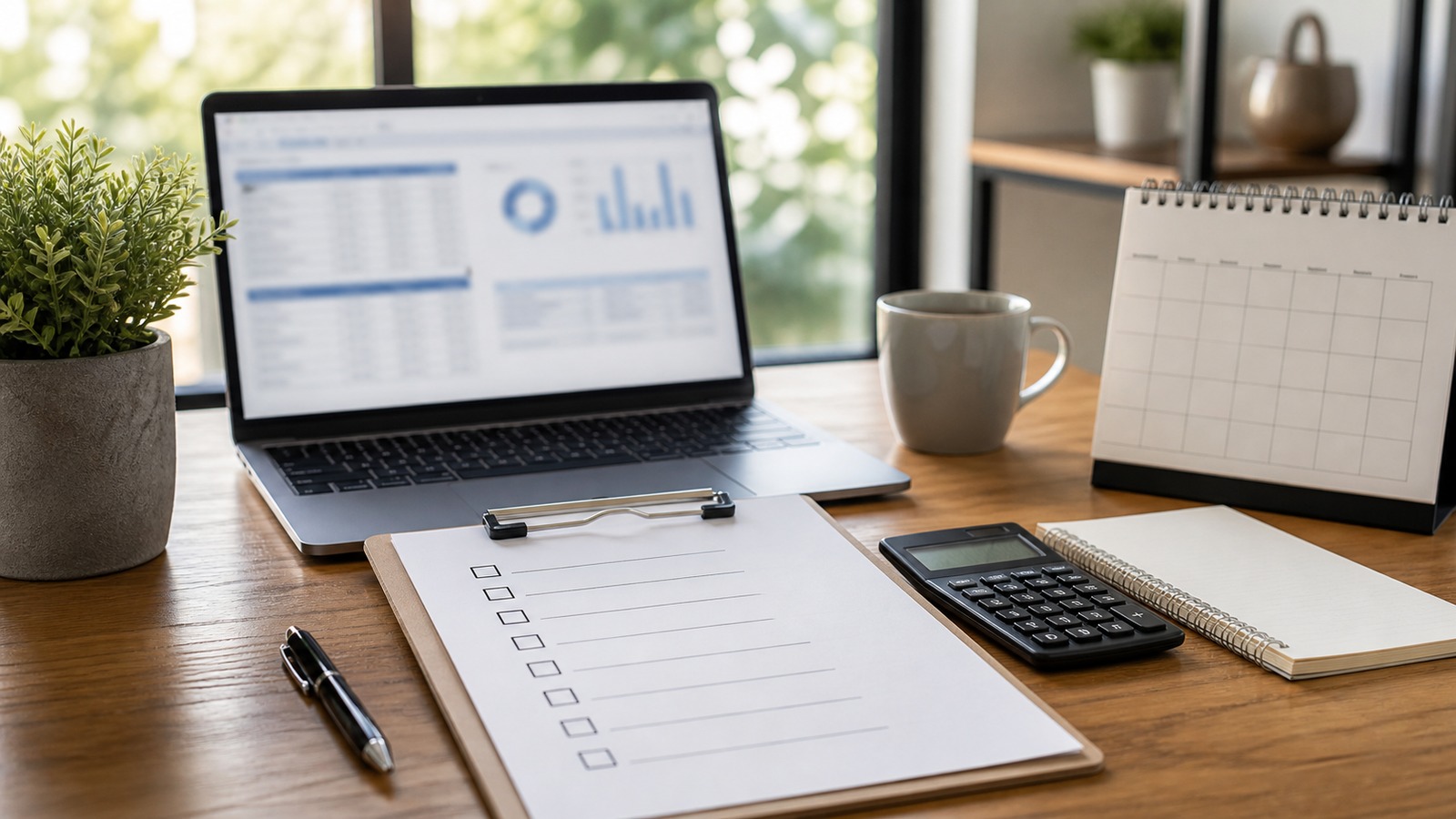 Photorealistic insurance planning scene for Coverage Calculators Coverage Renewal Guide: What to Check Every Year