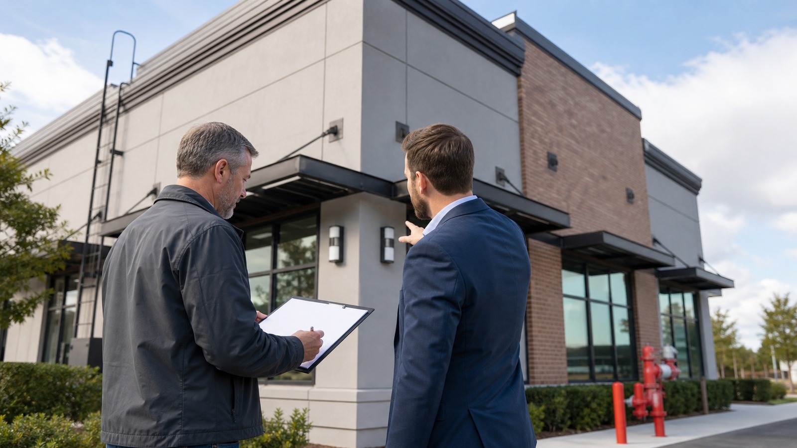 Photorealistic insurance planning scene for What Raises or Lowers Building Coverage Rates?